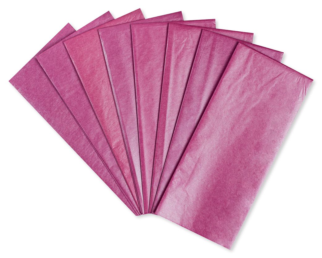Sparkle Pink Tissue Paper, 8-Sheets Image 1