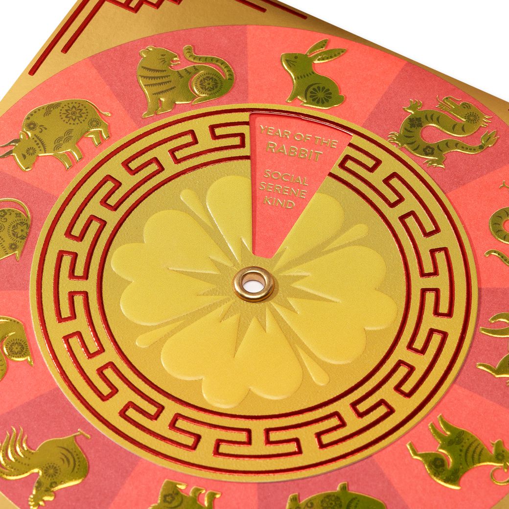 Zodiac Blank Lunar New Year Greeting Card Image 5