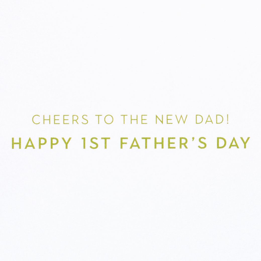 Cheers First Father's Day Greeting Card Image 3