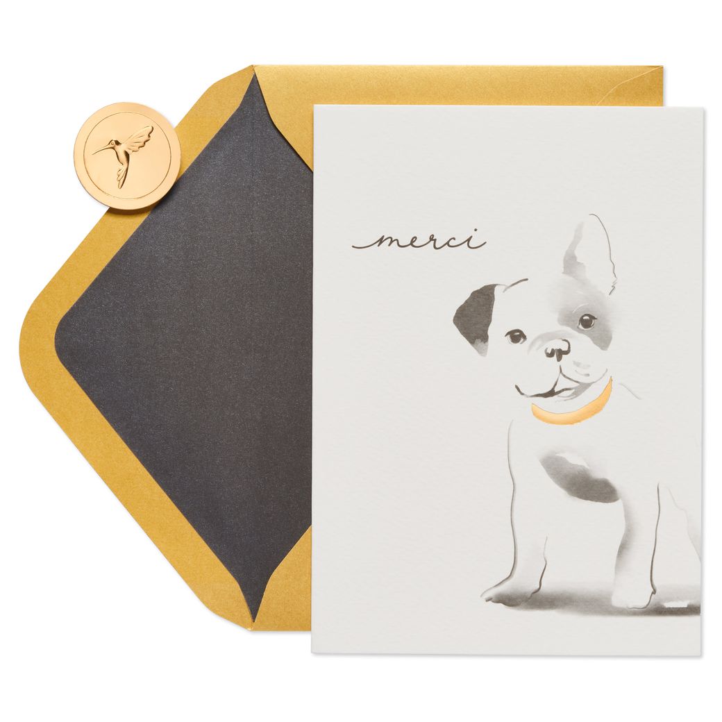 bulldog thank you cards