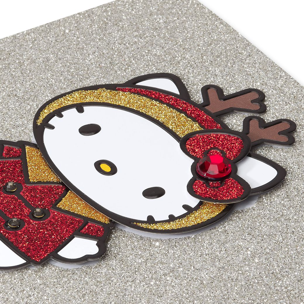Wishes for the Merriest Christmas Ever Hello Kitty Christmas Greeting Card Image 5
