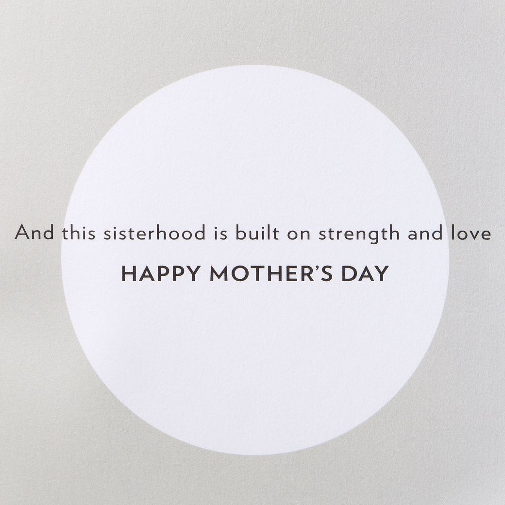 Sisterhood is Built on Strength Mother's Day Greeting Card Image 3