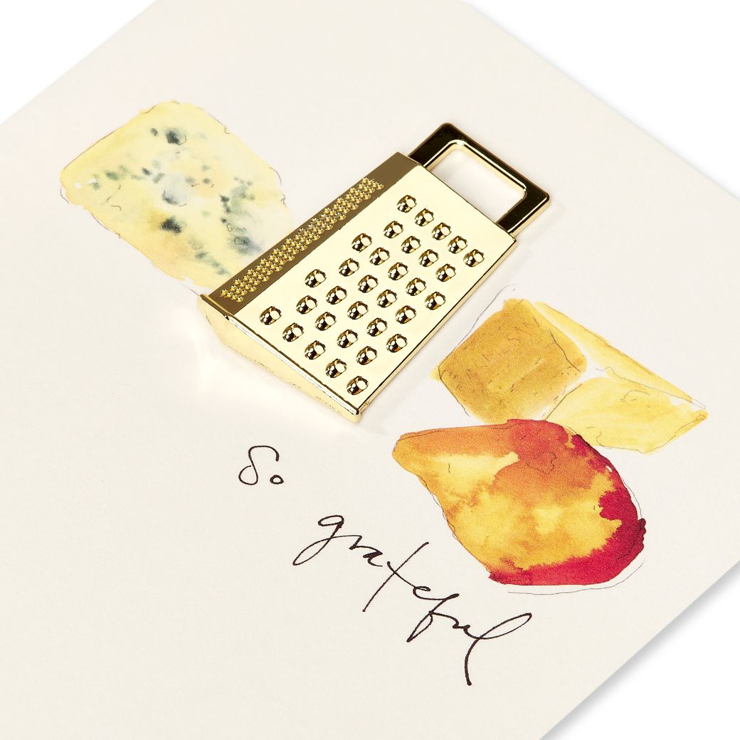 Cheese Grater Blank Thank You Greeting Card Image 5