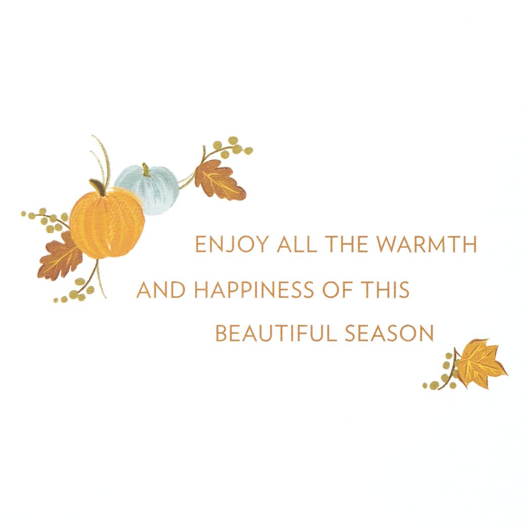 Warmth and Happiness Thanksgiving Greeting Card Image 3