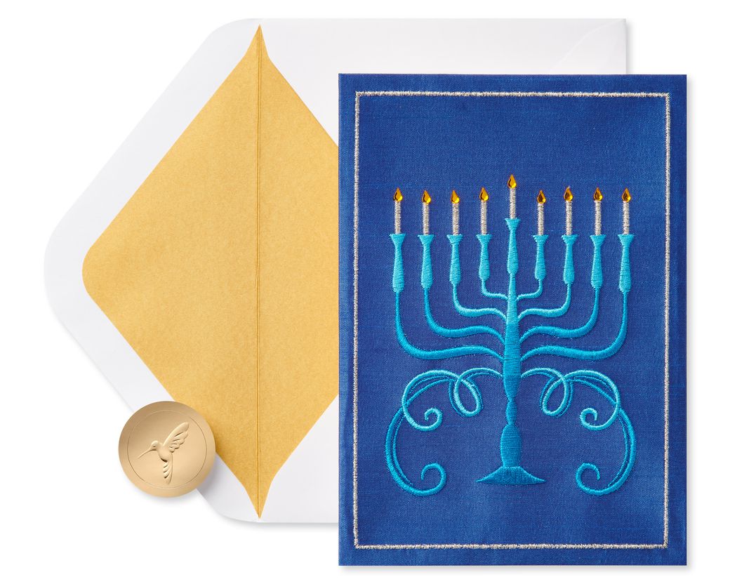Warmth, Joy and Tradition Chanukah Greeting Card Image 1