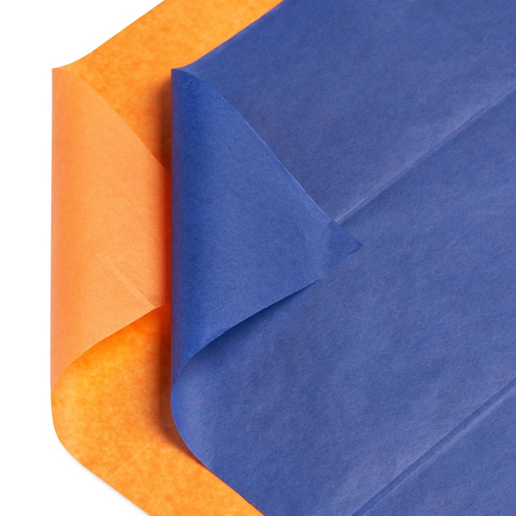 Navy and Orange Tissue Paper, 8-Sheets Image 5