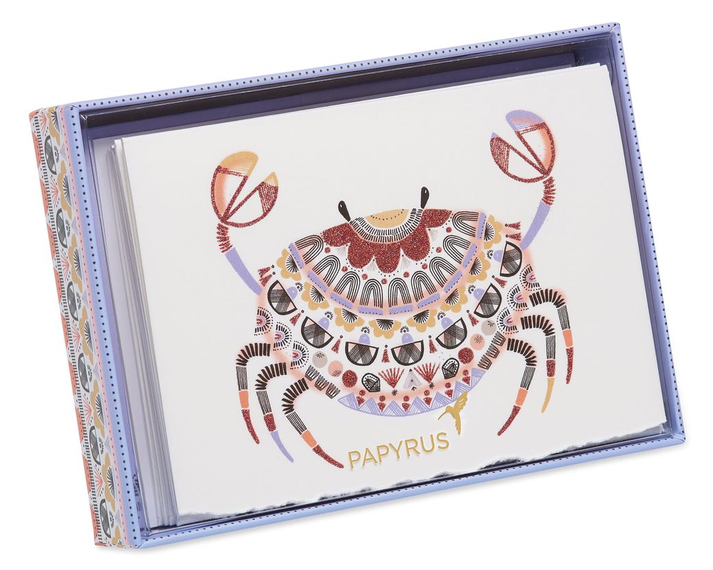 Crab Boxed Cards and Envelopes 8-CountImage 2