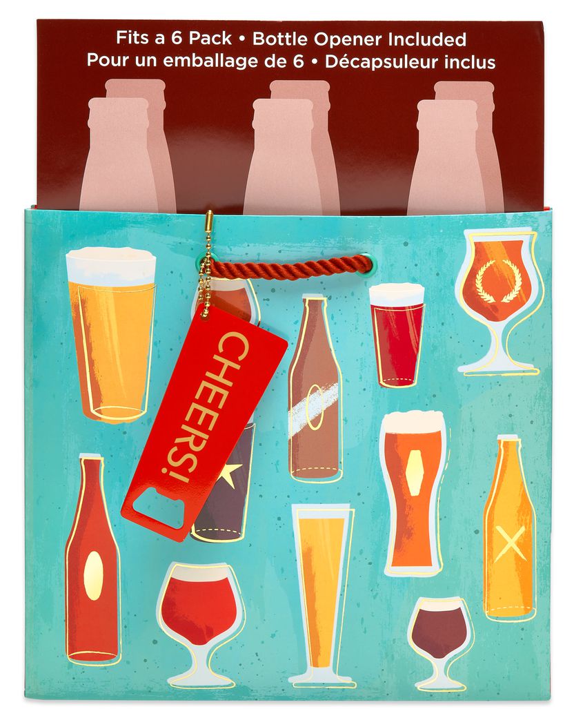 Beer Gift Bag Cheers 1-CountImage 3