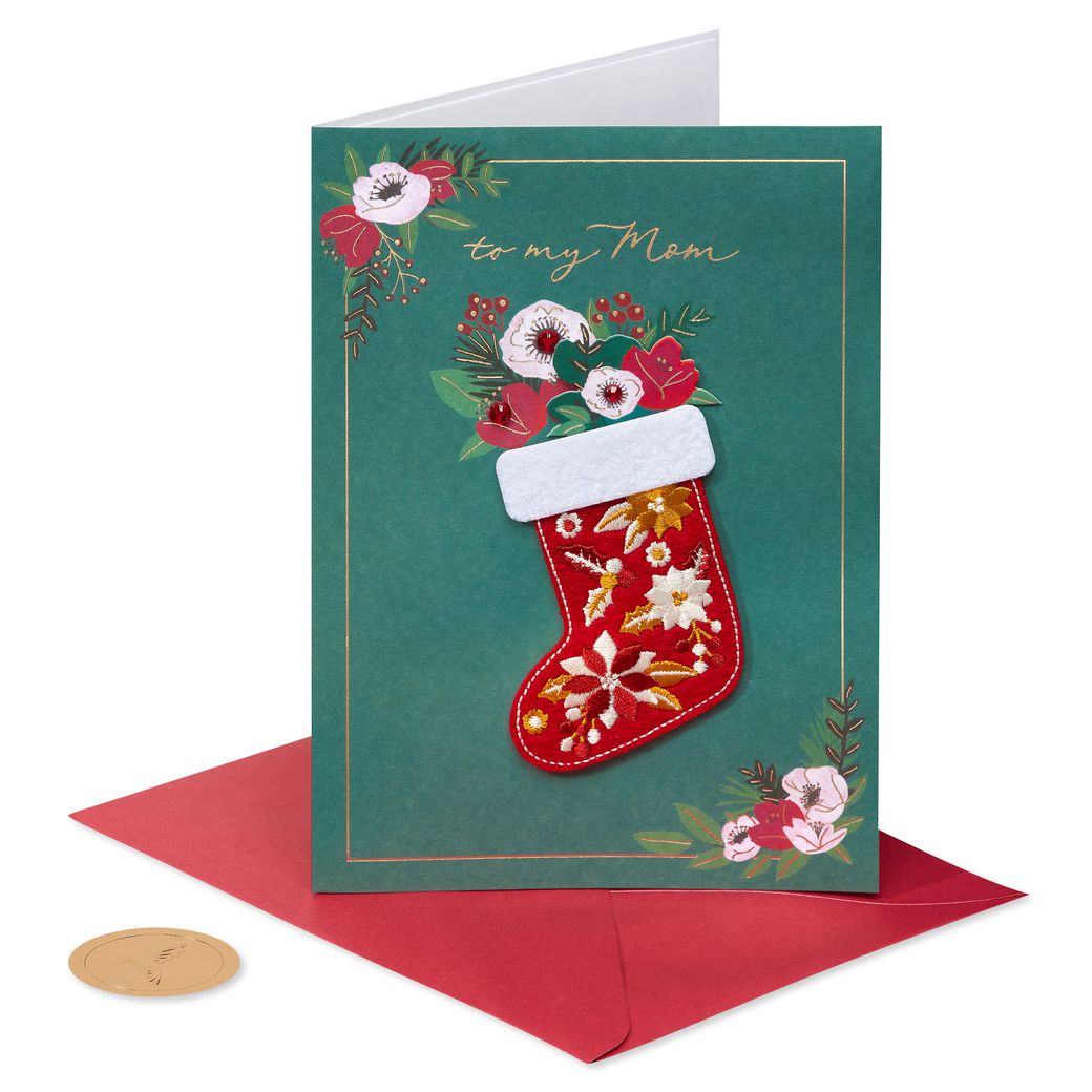 Christmas Card for Mom, Merry Christmas Mom Holiday Card