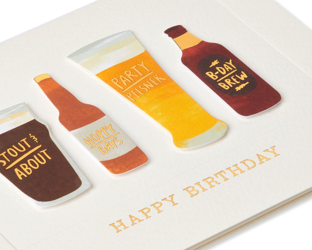 Craft Beer Birthday Greeting Card - Papyrus