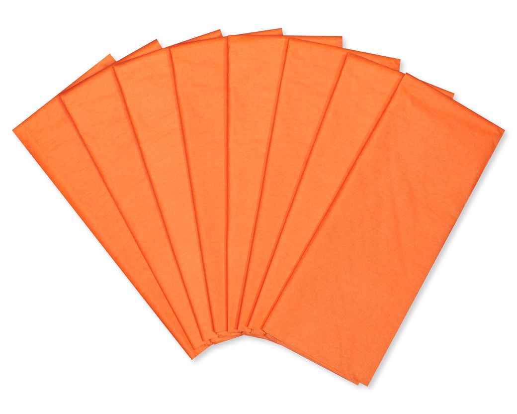 Orange Tissue Paper 8 Sheets - Papyrus