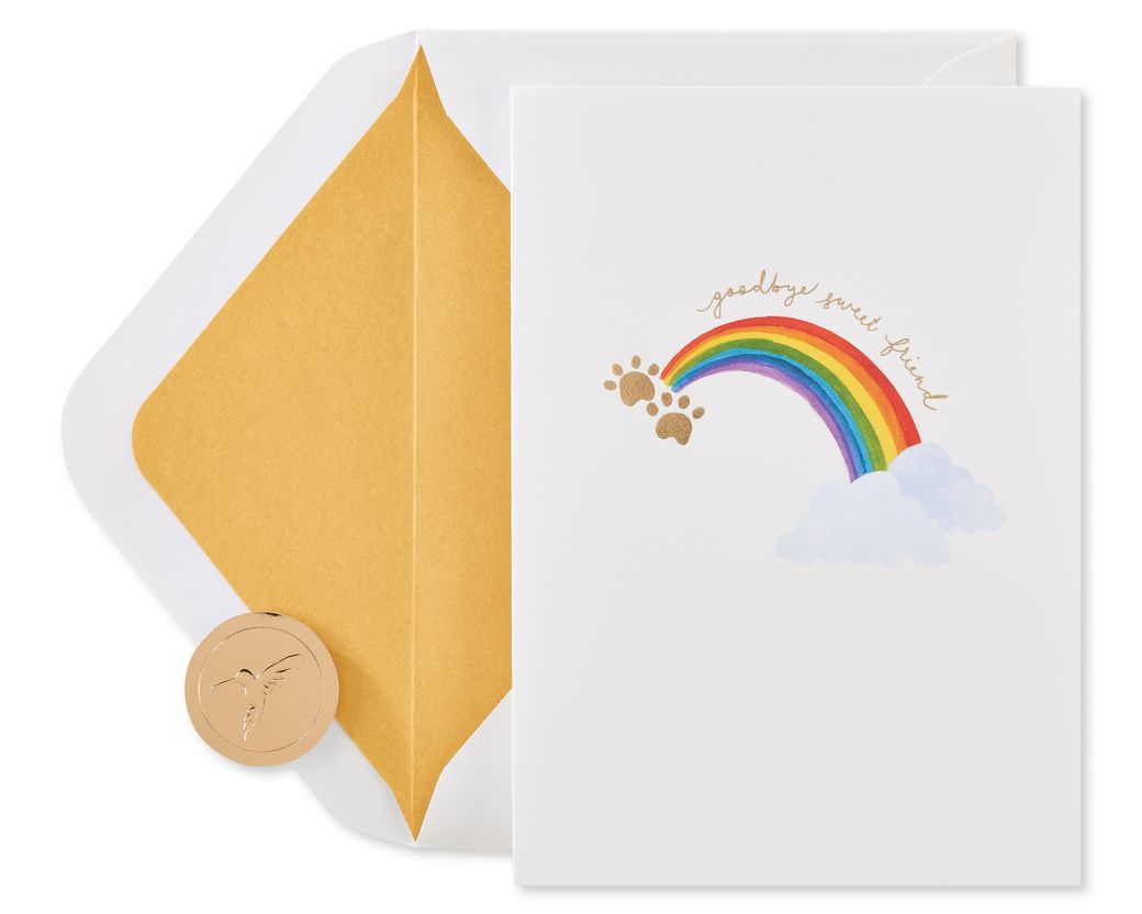 Rainbow Pet Sympathy Greeting Card Papyrus