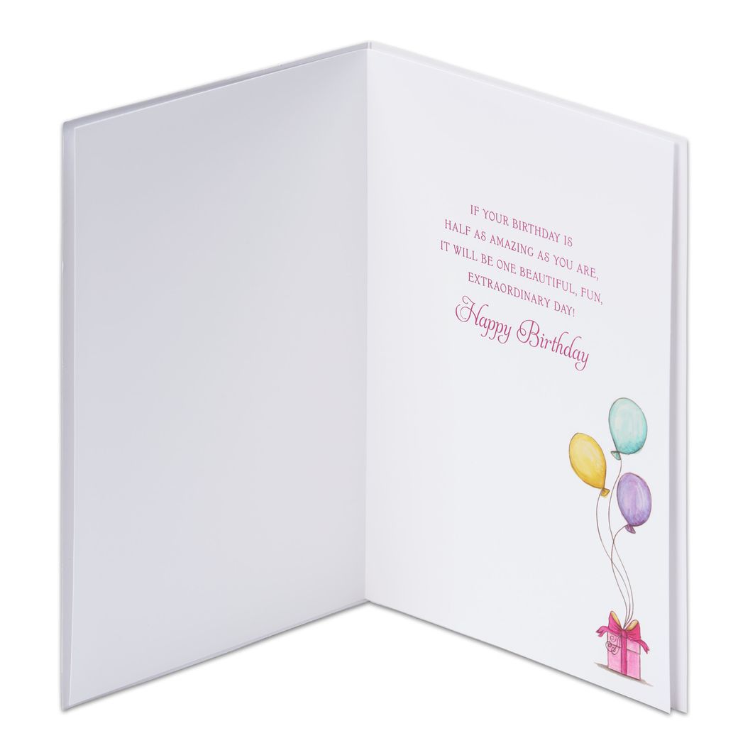 Girl With Balloons Birthday Greeting Card- Designed By Bella Pilar ...