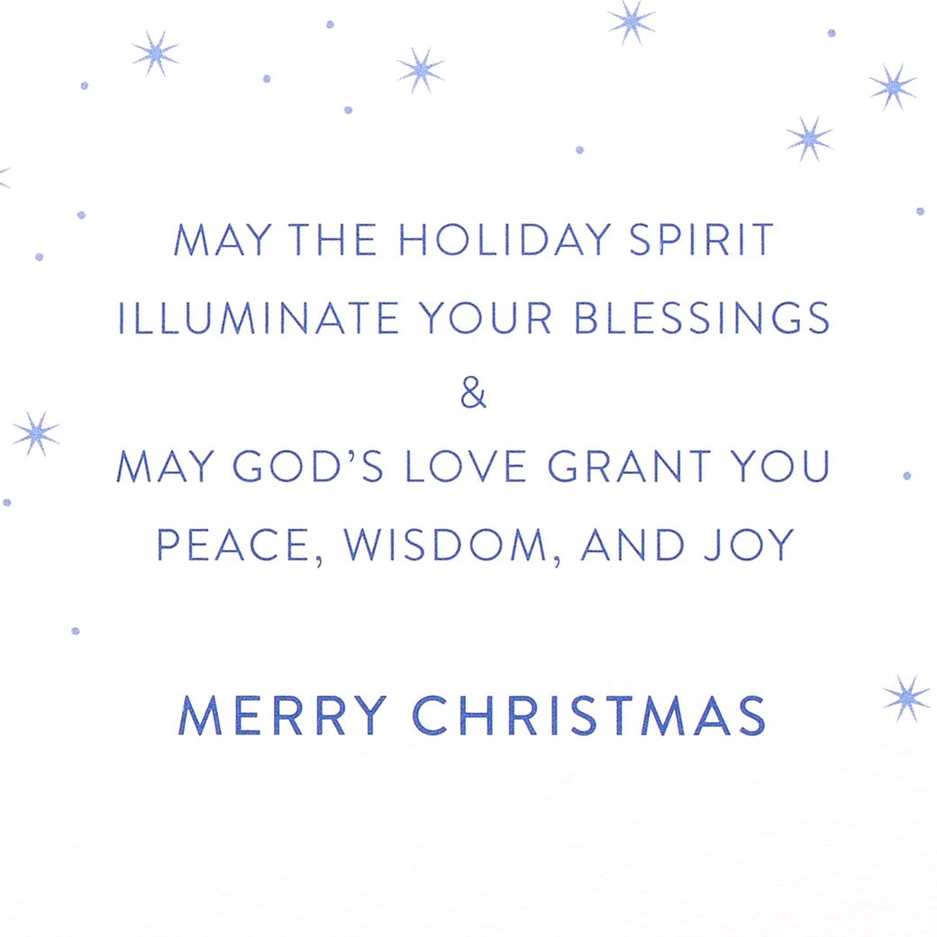 Peace, Wisdom, And Joy Religious Christmas Greeting Card - Papyrus