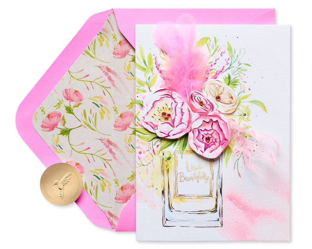 Perfume Florals Blank Greeting Card - BCRF Partnership - Papyrus