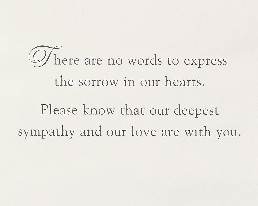 Our Deepest Sympathy And Our Love Sympathy Greeting Card - Papyrus