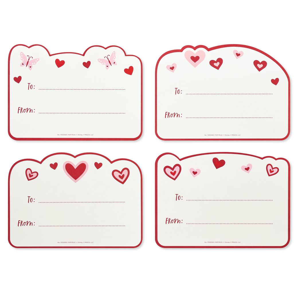 Mickey And Minnie Blank Valentines Day Cards And Stickers, 20-Count ...