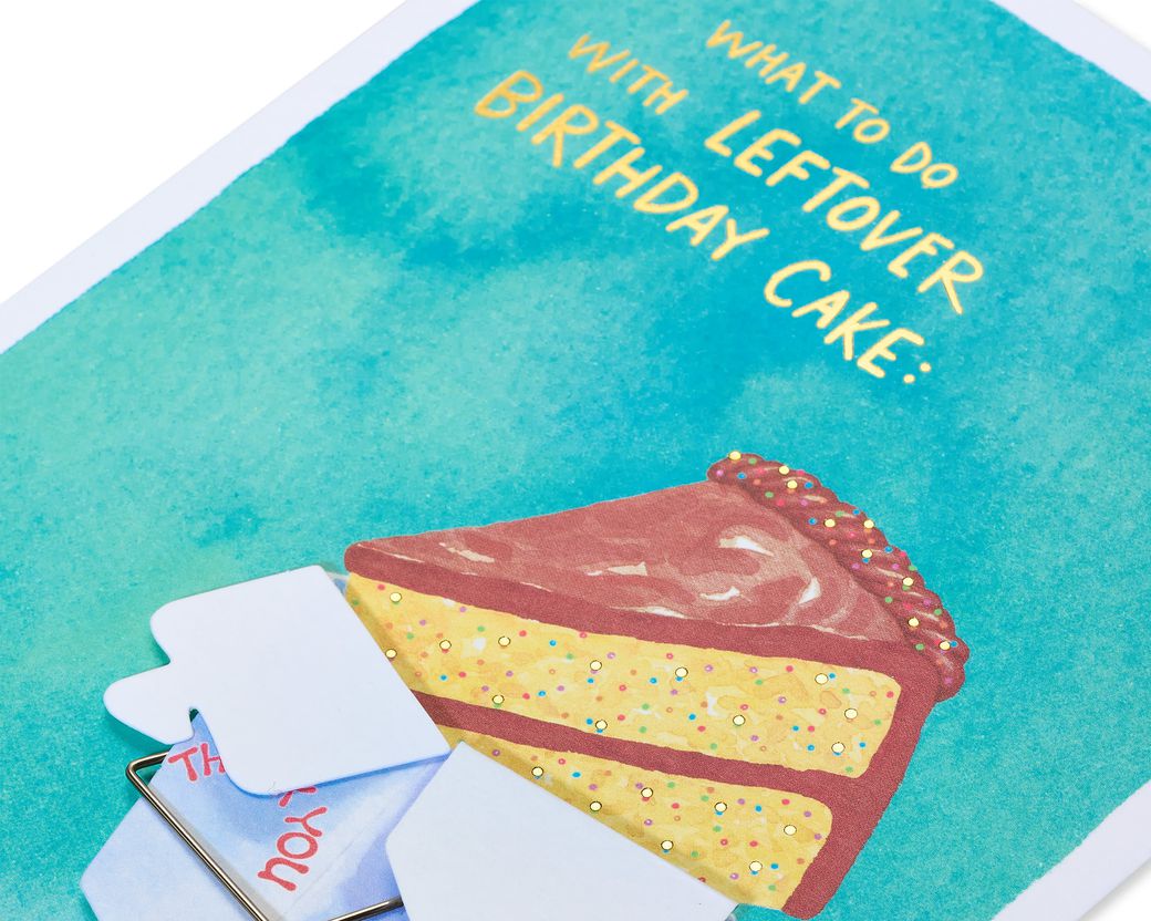 Leftover Cake Birthday Greeting Card Papyrus