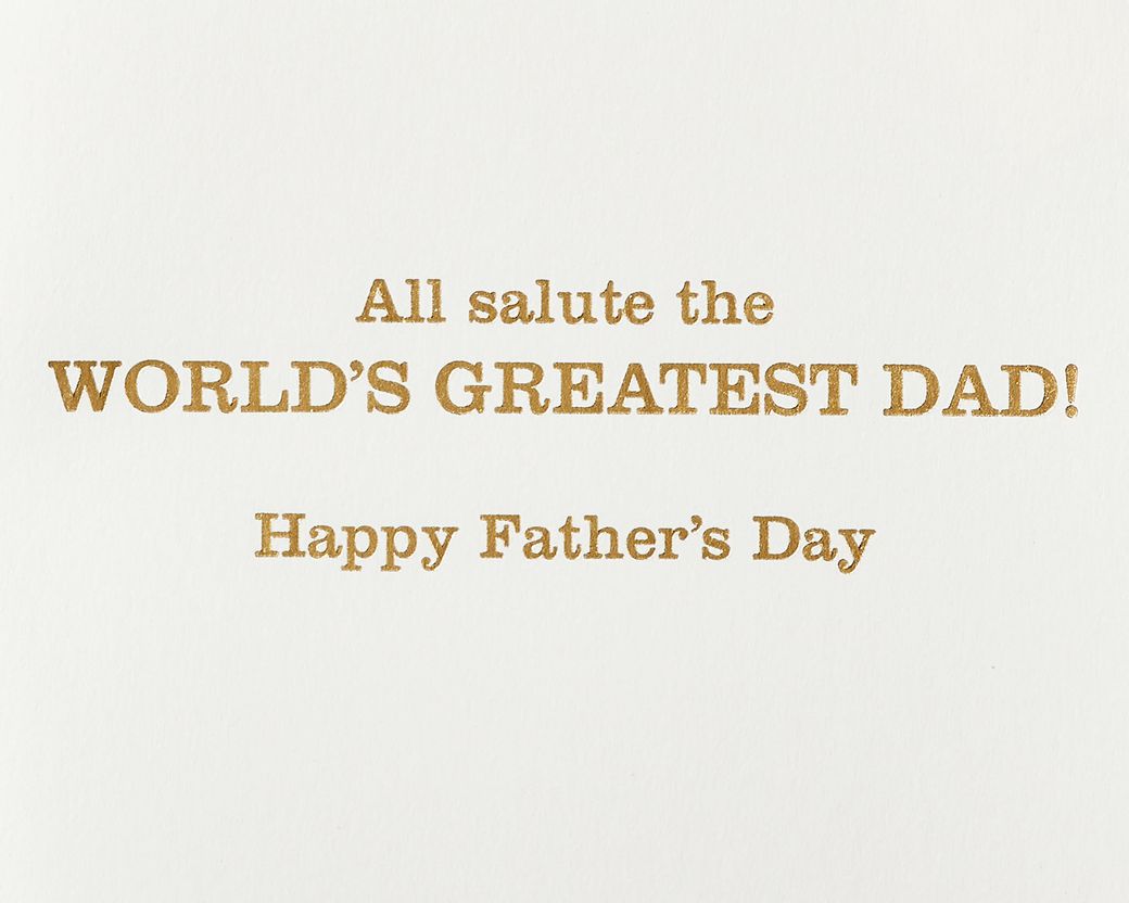All Salute Father's Day Greeting Card Papyrus