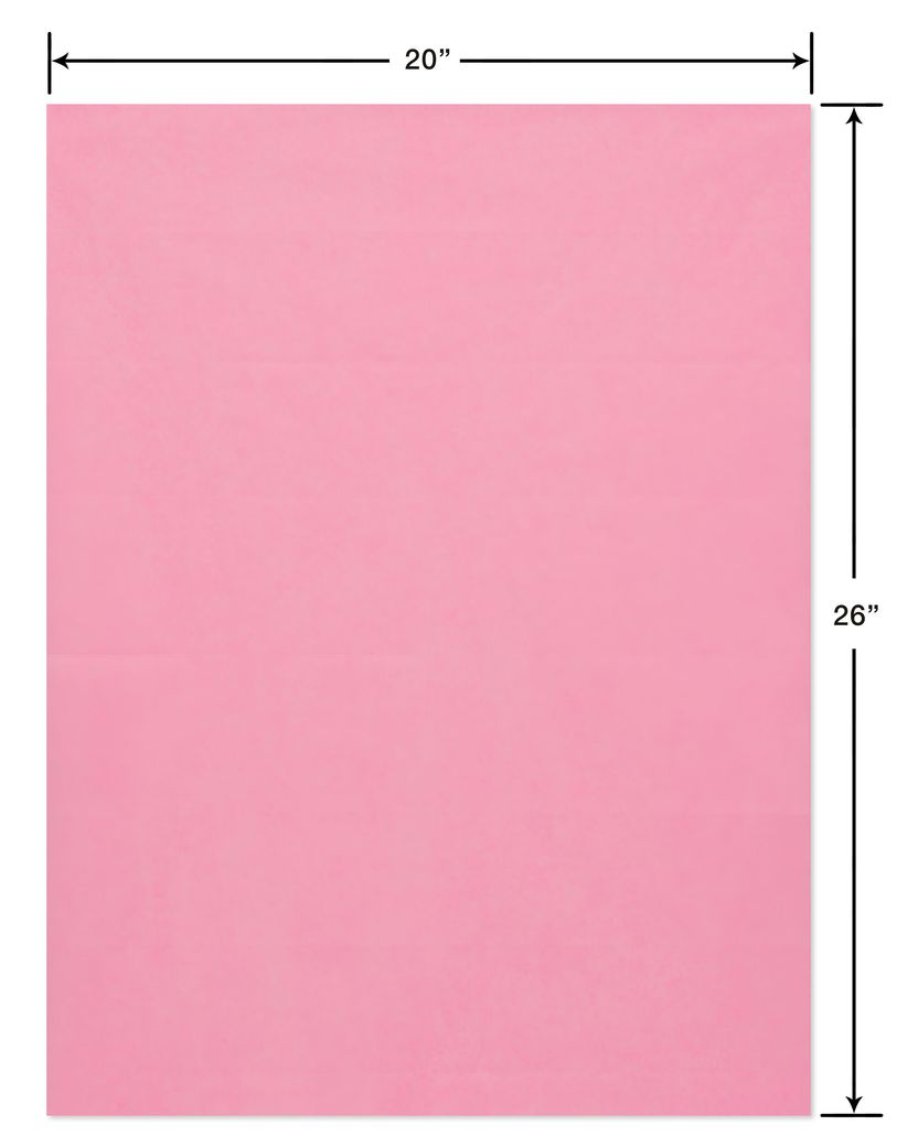 Light Pink Tissue Paper, 8Sheets Papyrus