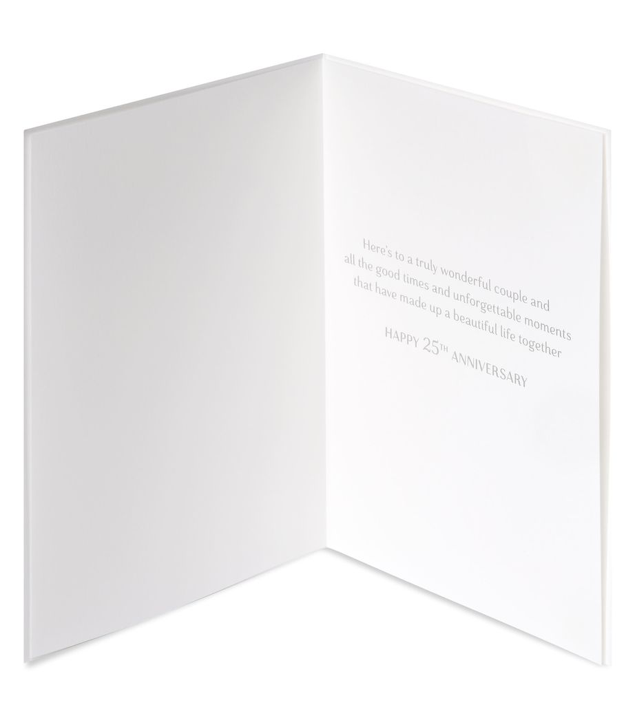 Unforgettable Moments 25th Anniversary Greeting Card For Couple