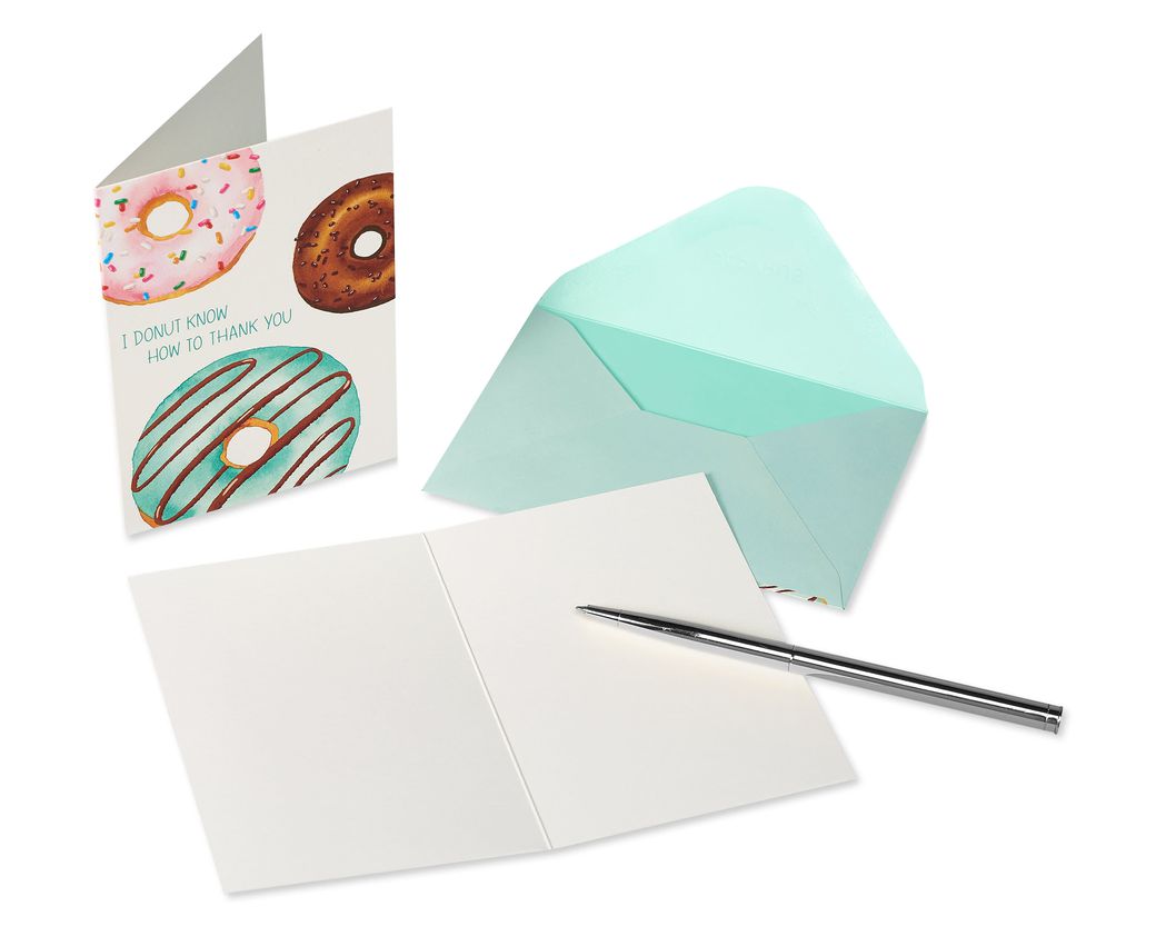 Donut Boxed Blank Note Cards With Envelopes, 14Count Papyrus