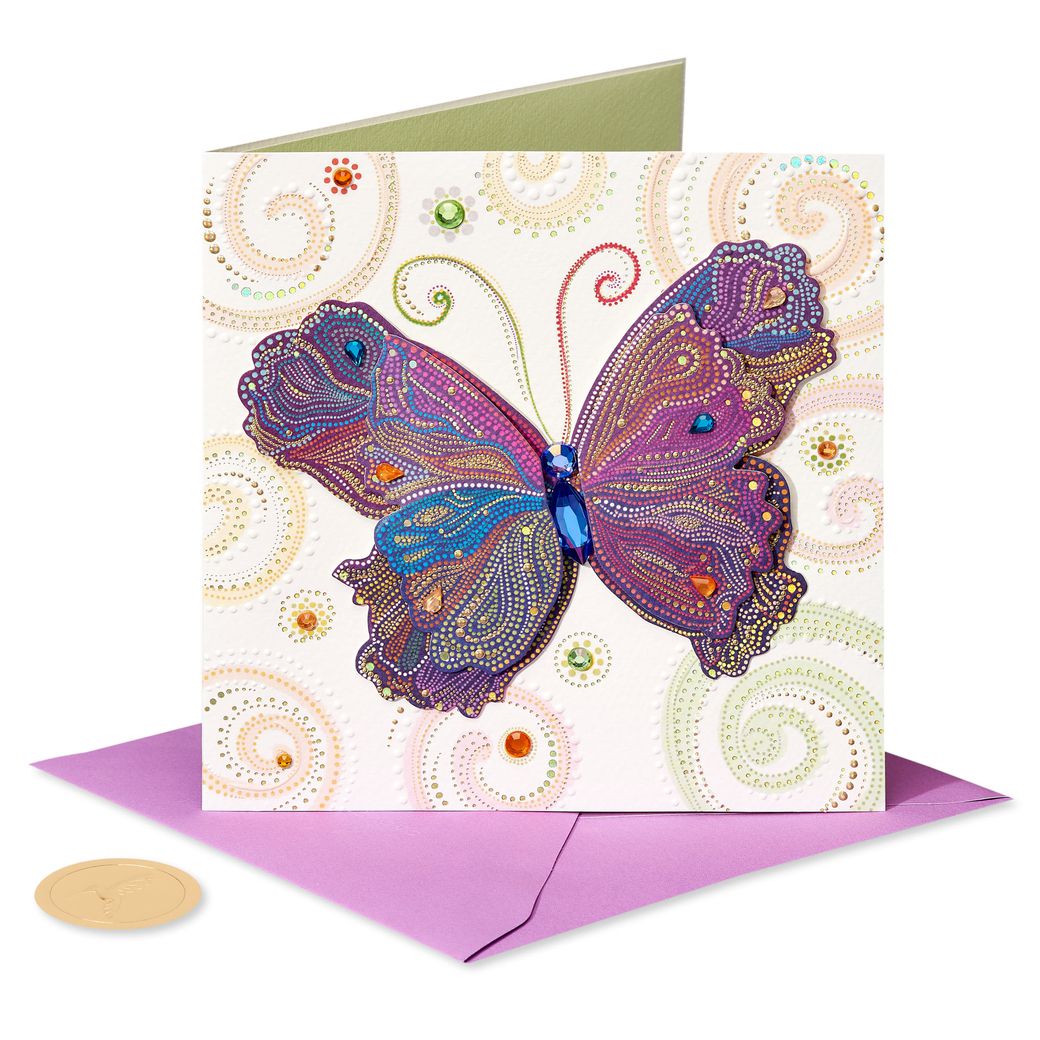 Butterfly Blank Greeting Card - Papyrus