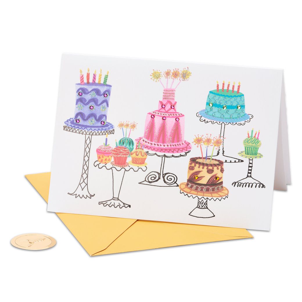 Cakes Birthday Greeting Card - Papyrus