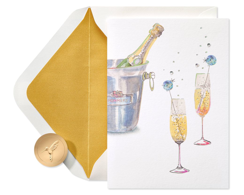 Papyrus Valentinstagskarte „For My Beautiful Wife“ – Mit Pailletten, Samt & Edelsteinen, Inkl. Umschlag