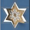 Biglietto Di Auguri Per Hanukkah, La Festa Ebraica, Con Simboli Tradizionali Chanukah Strisce Legno Che Girano Sopra E Lettere Ebraiche Della Image157115230
