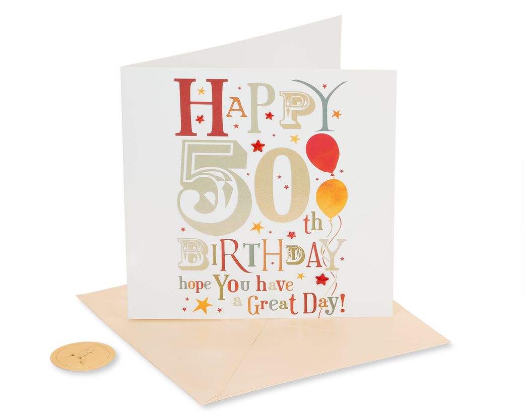 Happy 50th Birthday Greeting Card - Papyrus