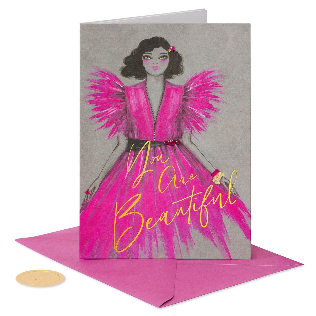 Flocking Fabulous Blank Greeting Card - Designed By Bella Pilar - Papyrus - View #8