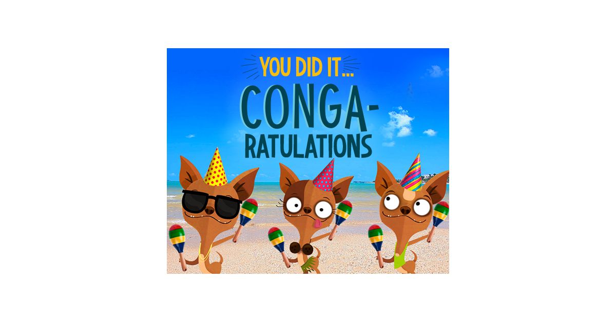 Congaratulations Ecard (Famous Song) American Greetings