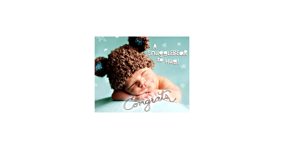 Snugglebear Postcard American Greetings