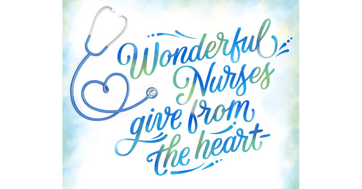 Nurses Give From The Heart (postcard) 