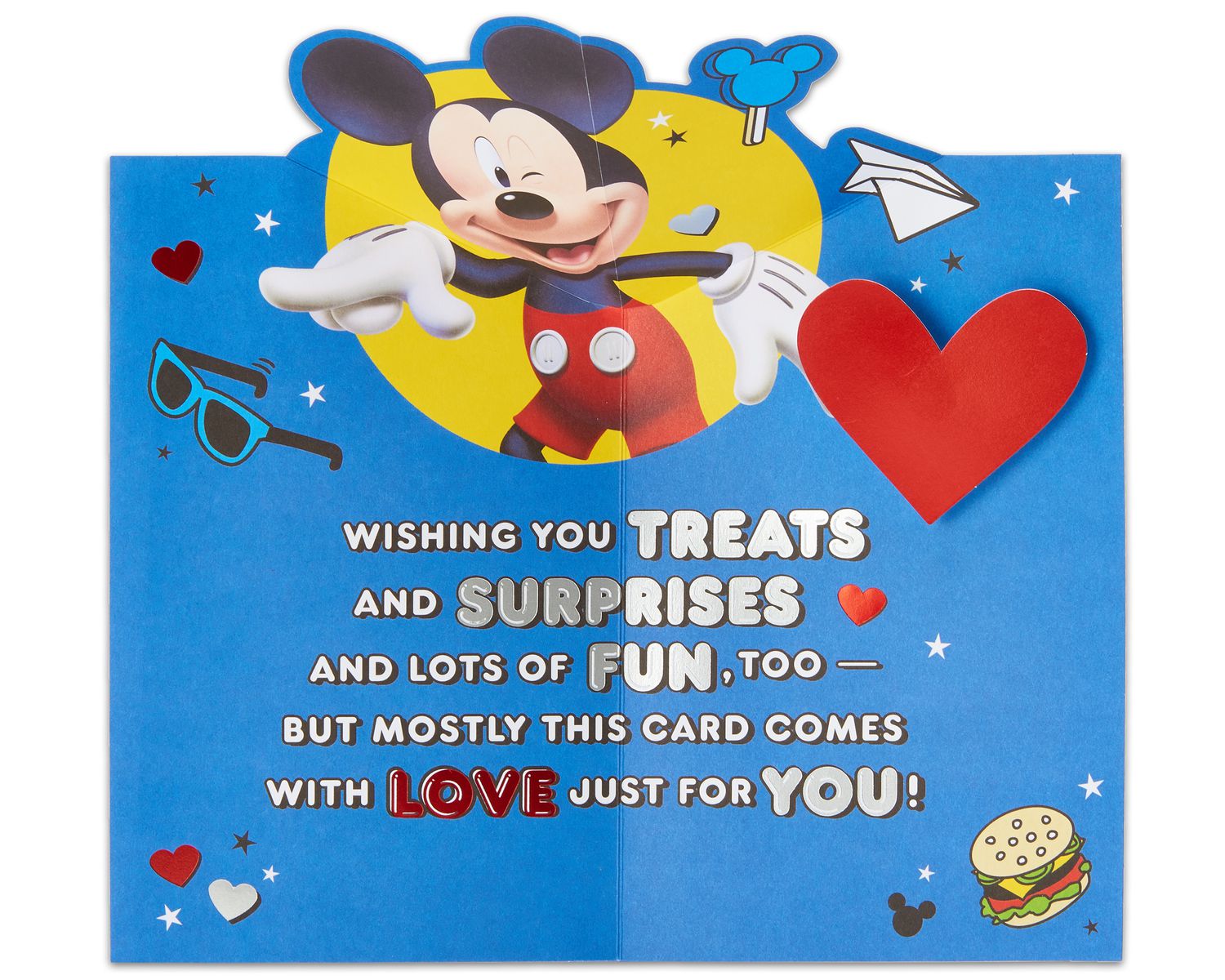 Treats And Surprises Mickey Mouse Valentine s Day Card American 