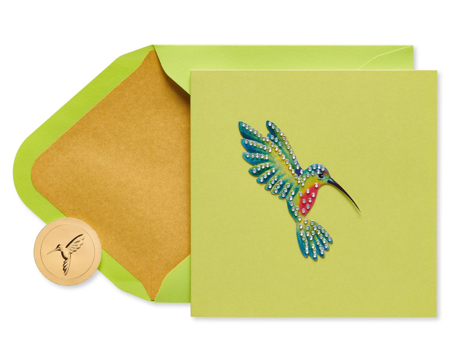 Blank Inside Gem Hummingbird Boxed Cards And Envelopes, 8Count For