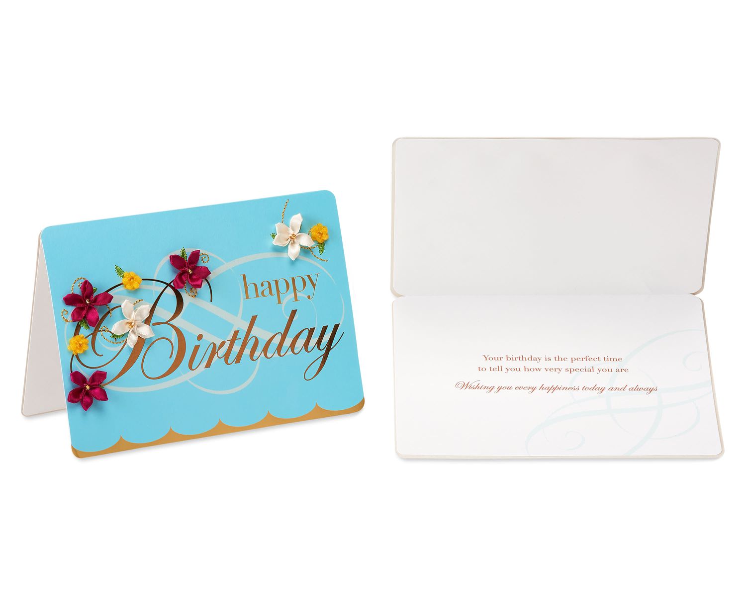 Birthday Flowers And Dessert Birthday Greeting Card Bundle For Her, 2
