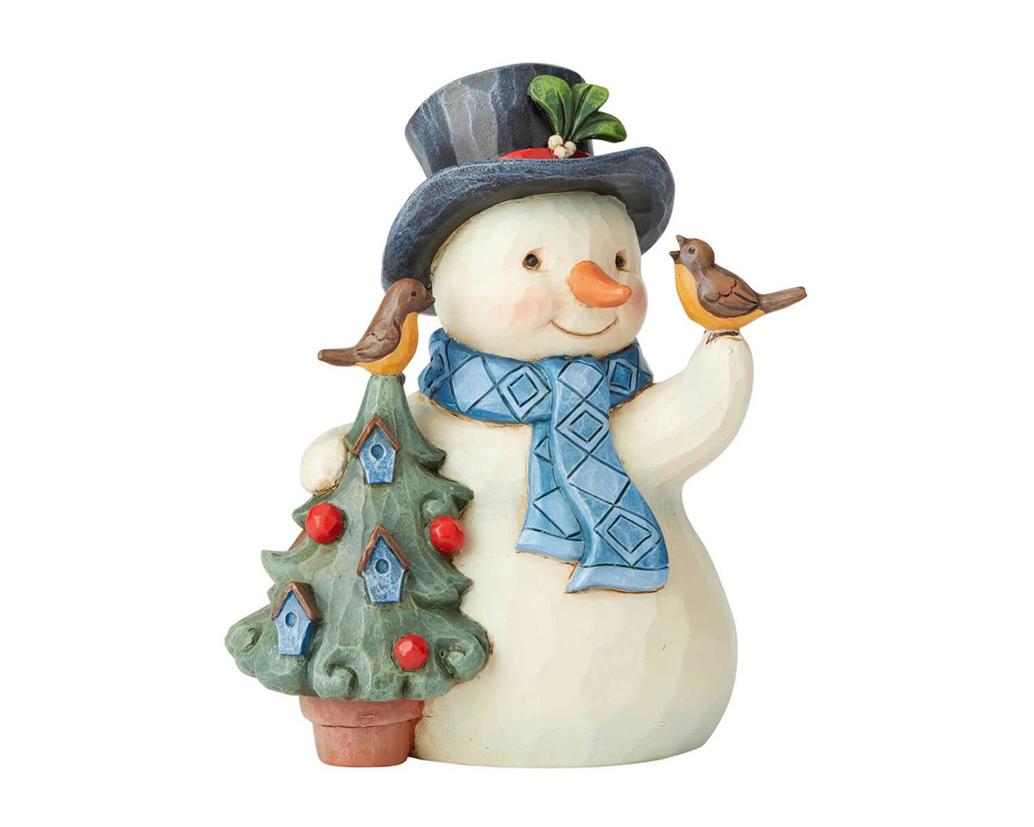 jim shore woodland snowman with animals