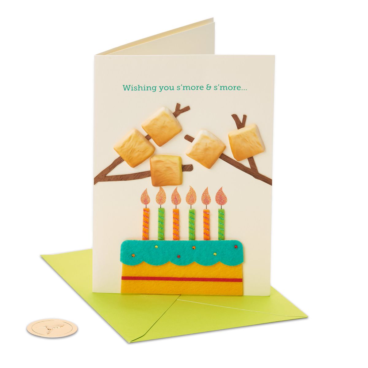 Multiprocessed Birthday S'more And S'more Birthday Greeting Card For