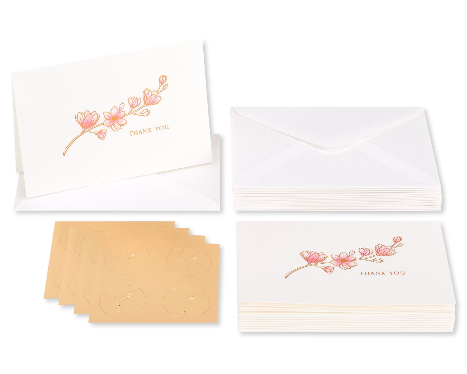 Blank Inside Magnolia Boxed Blank Note Cards With Envelopes, 16-Count