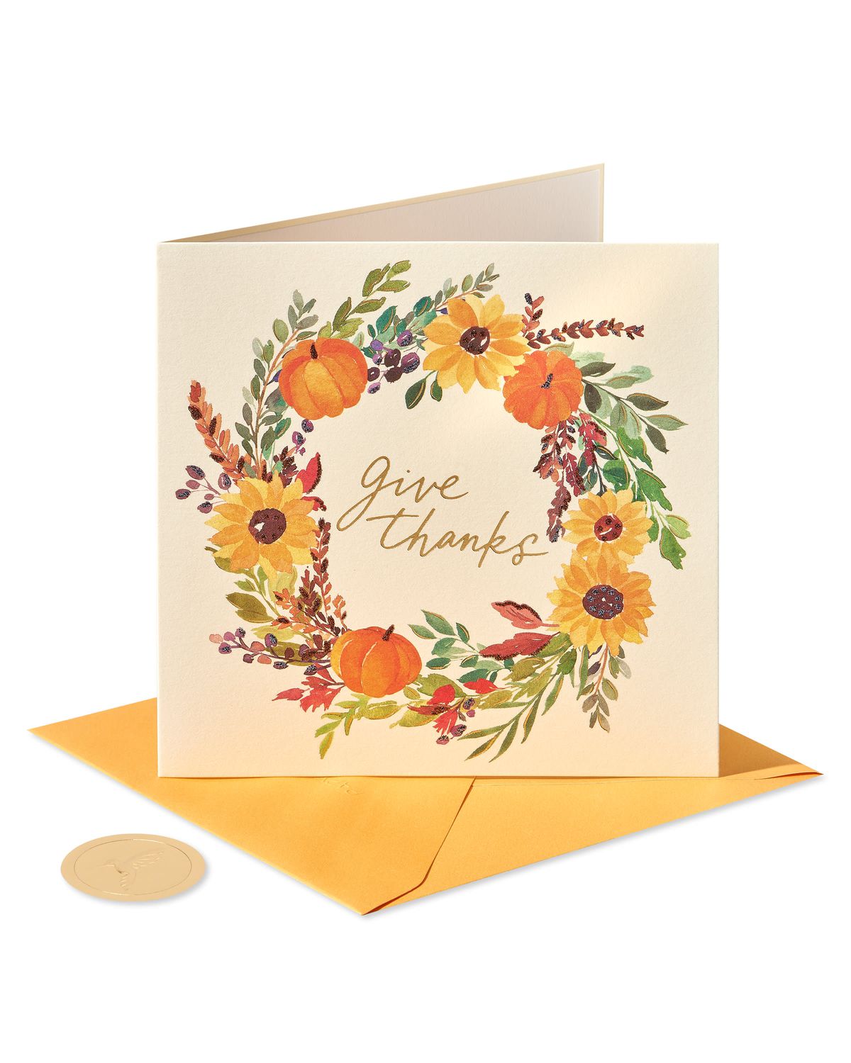 Thanksgiving Give Thanks Thanksgiving Greeting Card Papyrus