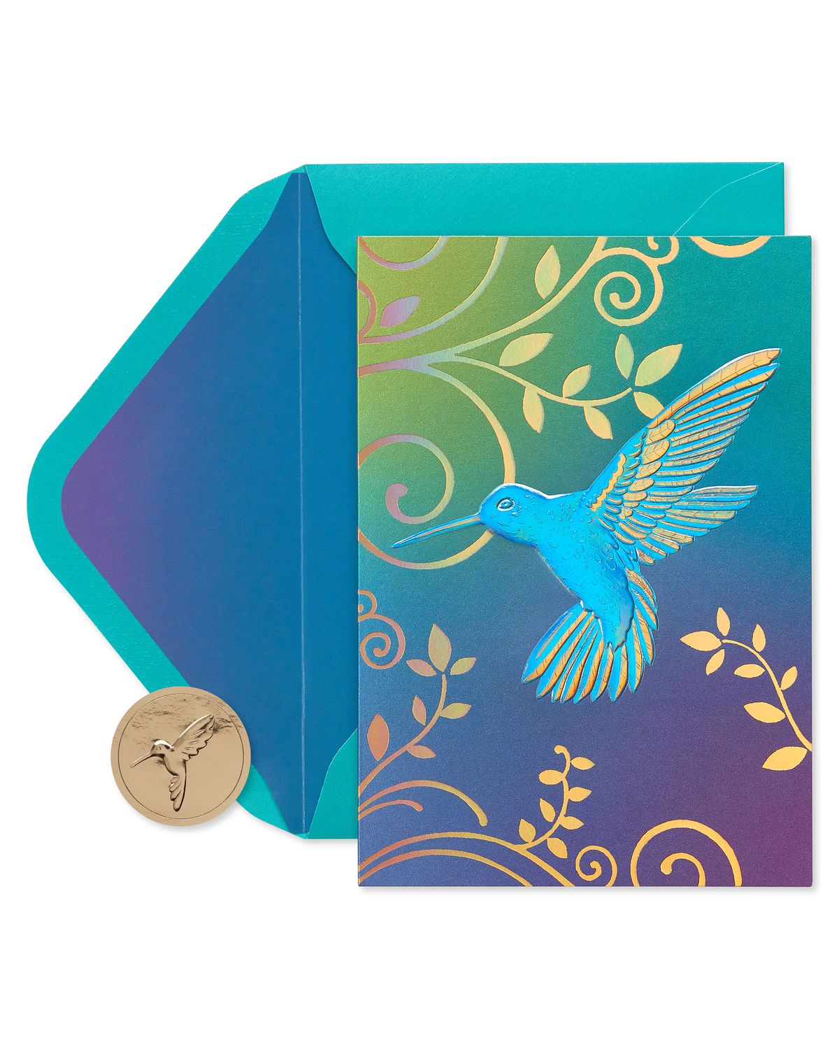 Blank Inside Hummingbird Boxed Blank Note Cards, 12Count Papyrus