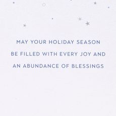 Abundance of Blessings Religious Christmas Greeting Card - Designed by Turnowsky