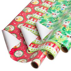 Forest Friends, Festive Friends, Koalas Holiday Wrapping Paper Bundle, 3 Rolls Image 1