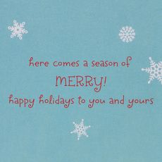 Season of Merry Christmas Greeting Card