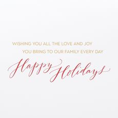 All the Love and Joy Holiday Greeting Card for Mom Image 3