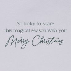 Magical Season with You Romantic Christmas Greeting Card