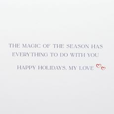 Magic of the Season Romantic Holiday Greeting Card Image 3
