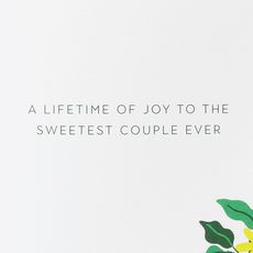 Sweetest Couple Ever Wedding Greeting Card